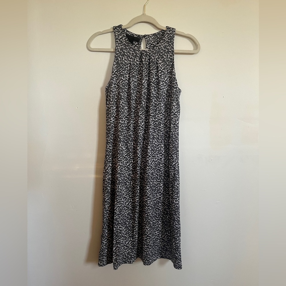 INC International Concepts Black and White Halter Midi Sundress